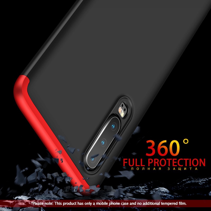 Ốp điện thoại bảo vệ toàn diện 360 độ cho Huawei Y7 Y6 Pro 2019 P30 P20 Pro Lite GKK