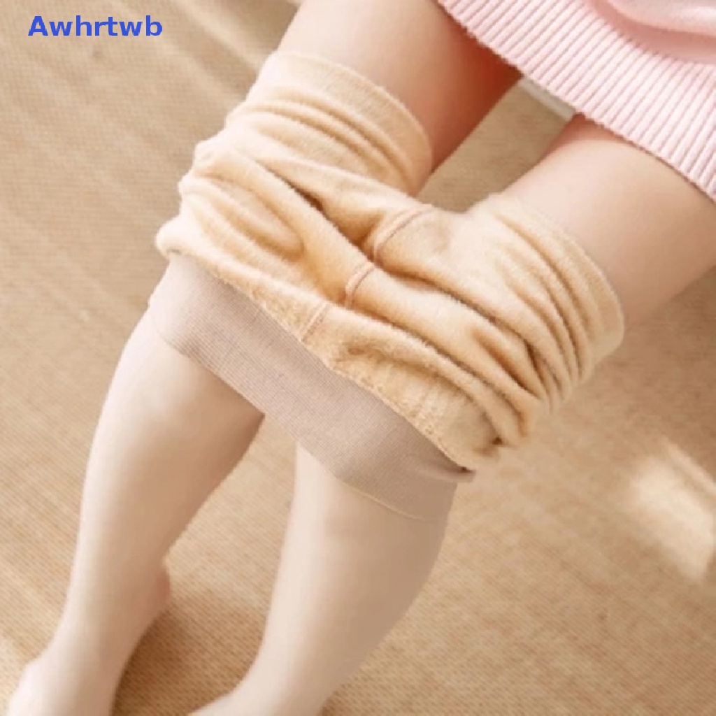 Awhrtwb Quần Tất Legging Lưng Cao Ôm Dáng Không Đường May Lót Nhung Trong Suốt Giữ Ấm Mùa Đông Cho Nữ Mới