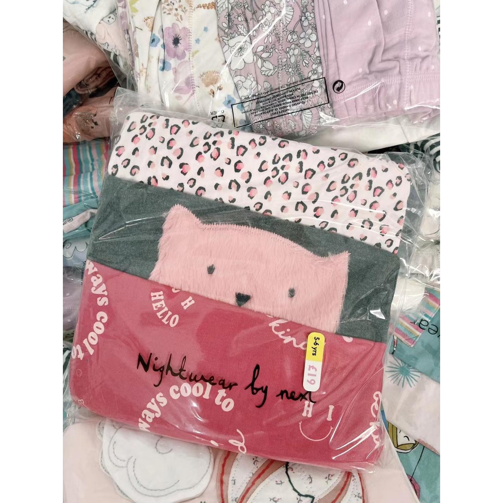 Set 3 bộ cotton next cho bé gái bé trai - hàng dư xịn nguyên túi hãng - chất siêu đẹp