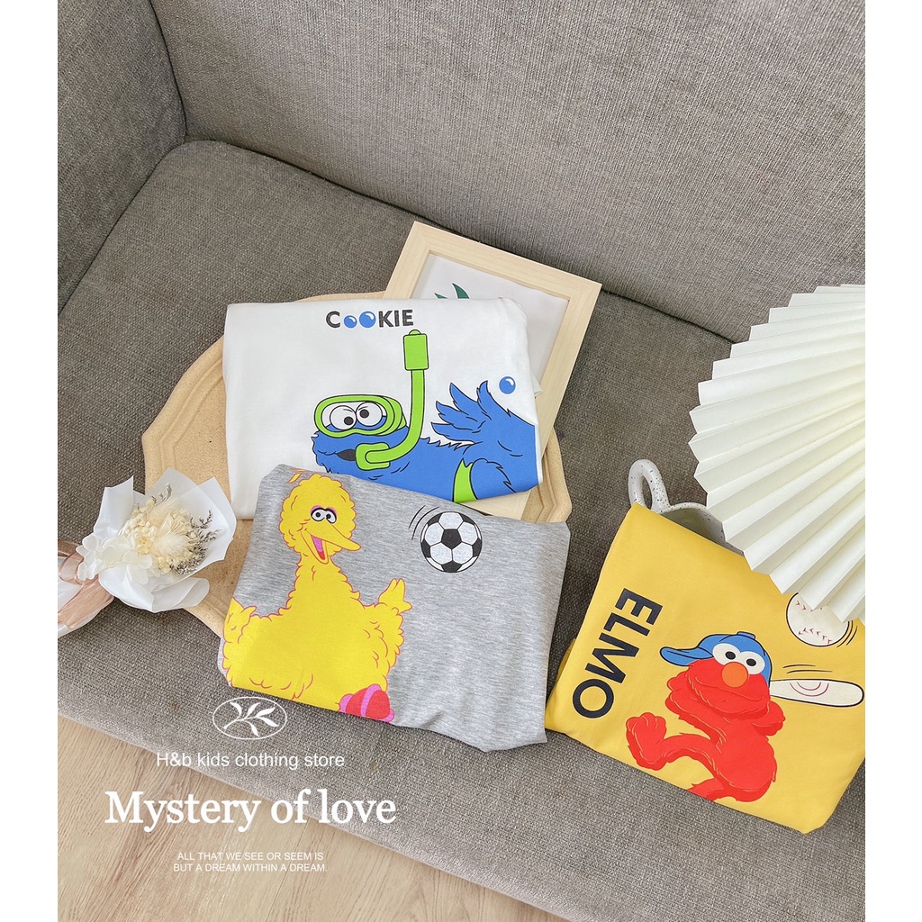 Áo cotton bé trai/bé gái❤️ Hàng Quảng Châu Cao Cấp ❤️ Cộc Tay Cho Bé