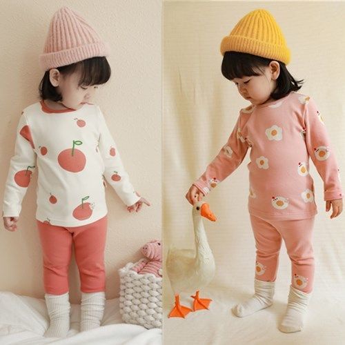 Bộ Đồ Mặc Ở Nhà Vải Cotton Trơn Mát Mẻ Cho Bé Gái