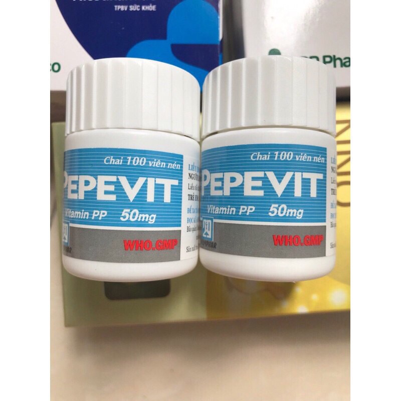 vitamin pp lọ 100 viên ngừa viêm loét lỡ miệng mụn sưng viêm .