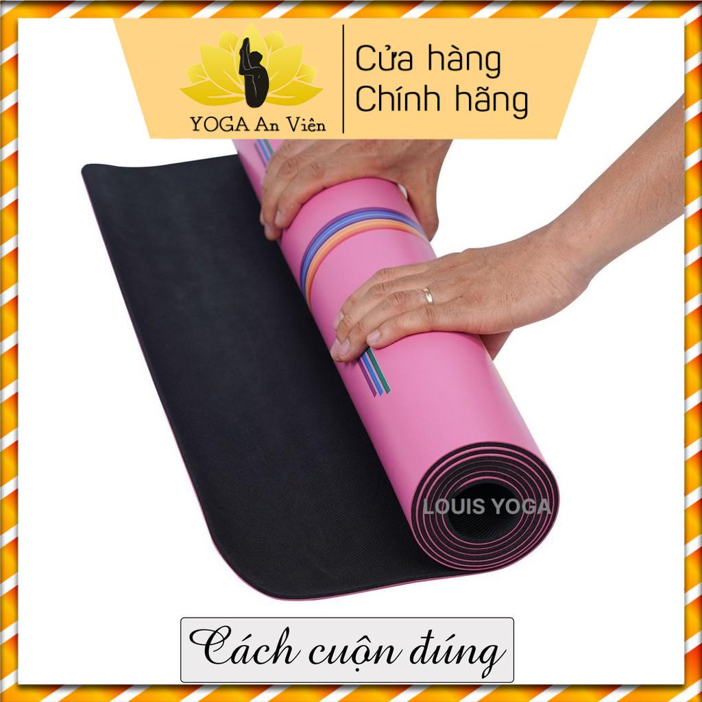 Thảm tập yoga cầu vồng chất liệu cao su cao cấp, thảm tập yoga in hình họa tiết thấm hút mồ hôi tốt