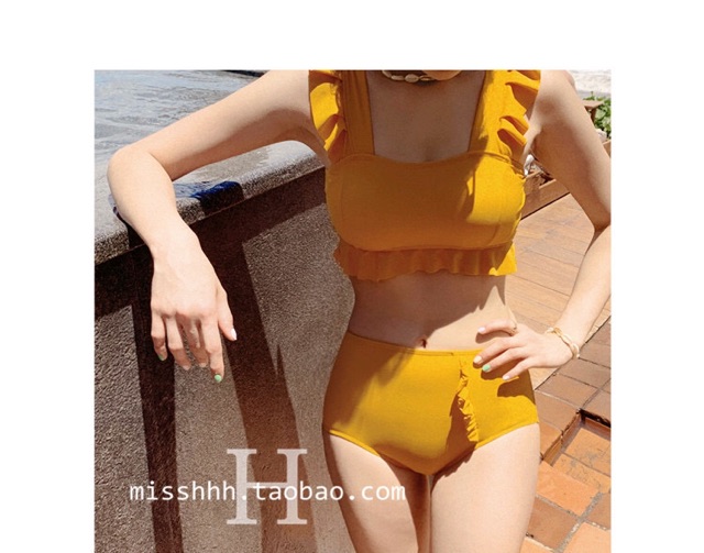 Bikini ống bèo vàng mustard | BigBuy360 - bigbuy360.vn