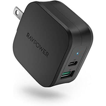 Bộ Sạc RAVPower 18w RP-PC113 - PD - QC 3.0 - Sạc Nhanh Ip - Ipadd - Mac - Android