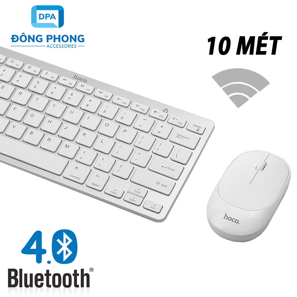  Combo Chuột & Bàn Phím Không Dây Hoco Di05 Chính Hãng Kết Nối Qua Bluetooth