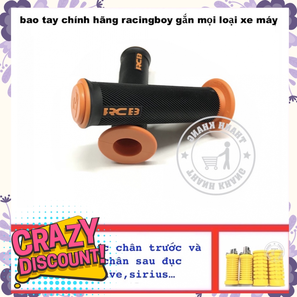 Bao tay chính hãng RACINGBOY gắn mọi xe máy cam,tăng gác chân trước sau dr,wave,siriusvàng 006001264 006000574 006000579