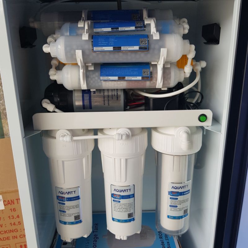 [Mã 157ELSALE hoàn 7% đơn 300K] Máy lọc nước RO Aquafit có tủ 6 - 10 lõi lọc