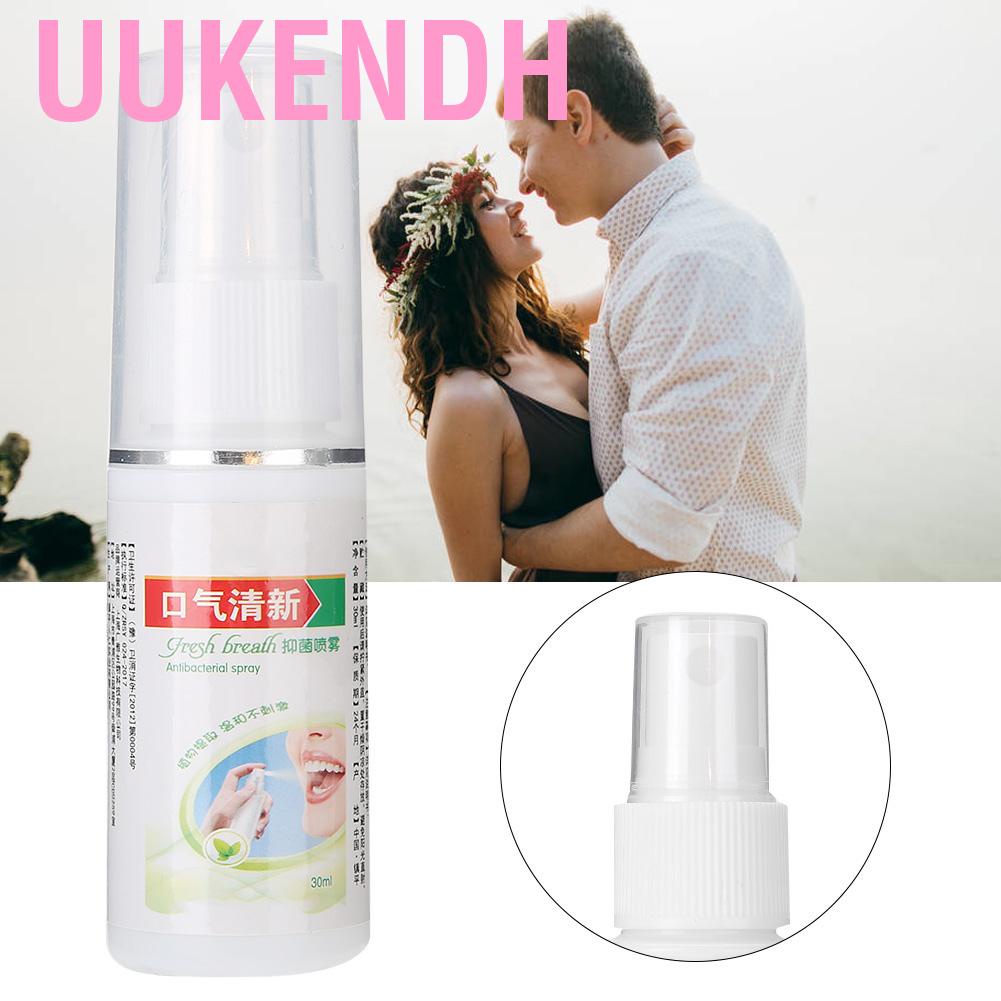 Uukendh Oral Hygiene Care Bad Breath Odor Herbal Mouth Freshener Antibacterial Spray 30ml