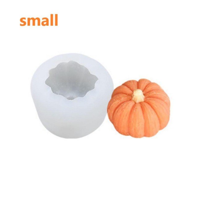 Khuôn Silicone Tạo Hình Quả Bí Ngô 3D Trang Trí Bánh
