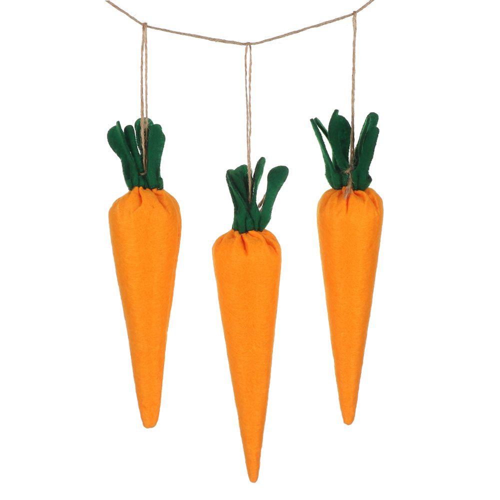 WONDER Cloth Carrot Flag Pulling Handcrafts Garden Pendant DIY Ornaments