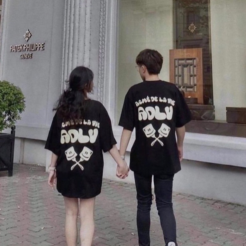 Áo thun AD Mashmallow chất cottonÁo phông unisex nam nữ mặc đôi, nhóm, lớp Cá tínhFree ship