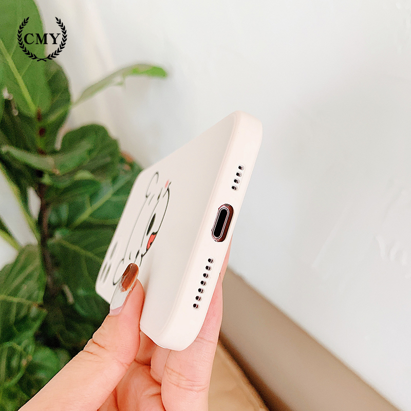 ốp iphone 11 Ốp lưng silicon họa tiết gấu cho iPhone 11 / 12promax/ 12mini / 11promax/x/xr/7/8plus/se/12promax/12mini 13 pro max 13 mini