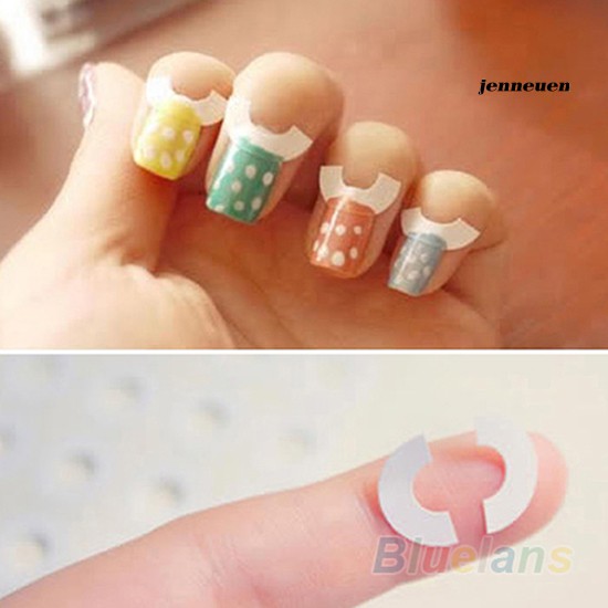 Set 48 miếng dán hỗ trợ trang trí móng kiểu Pháp 18 mẫu lựa chọn