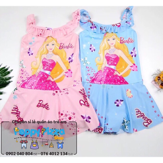 Đồ bơi bé gái barbie cho bé gái (size 12-22kg) _TranTruc