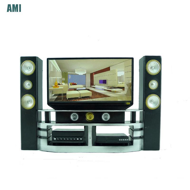 1 Mô Hình Tv Mini Hi-Fi Tỉ Lệ 1: 6 Cho Nhà Búp Bê