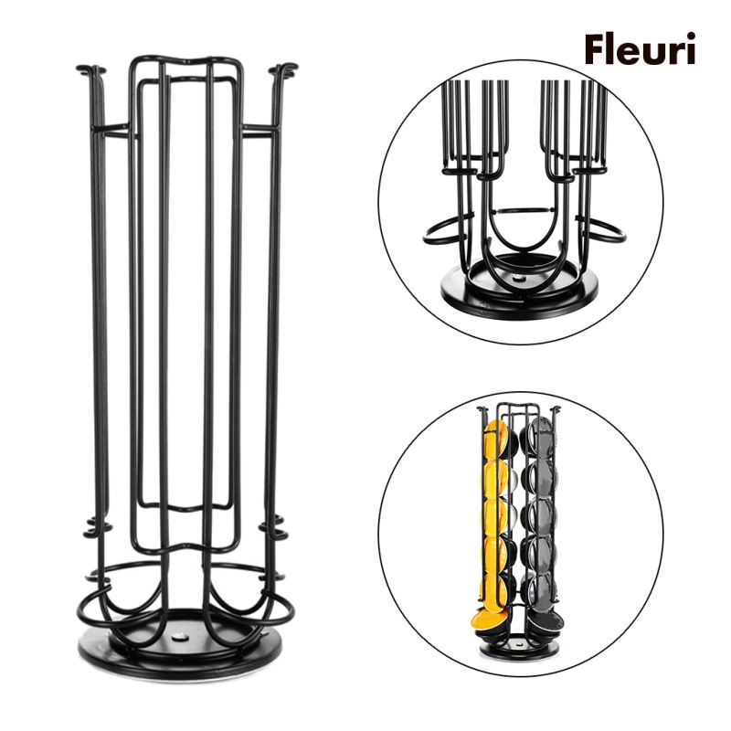 Khay đựng cà phê viên nén 24 ngăn giá đỡ xoay được