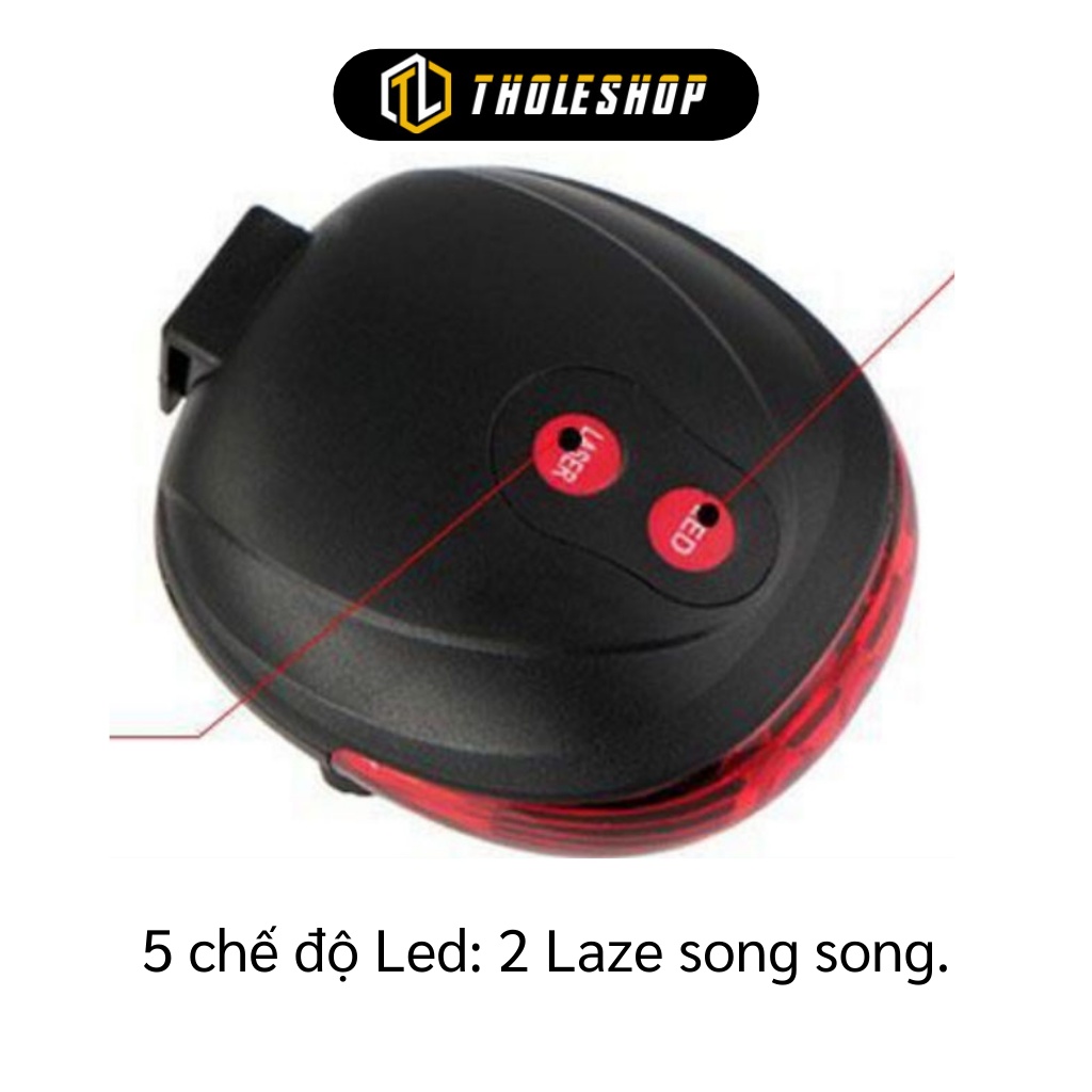 Đèn Hậu Xe Đạp - Đèn Led Thể Thao Báo Tín Hiệu Gắn Đuôi Xe Cảnh Báo 3408