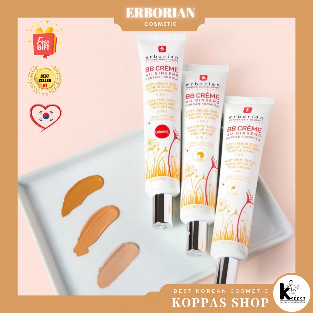 BB Cream kem nền các màu SPF 20 15ml / 40ml Với Công Thức Nhân Sâm Hàn Quốc
