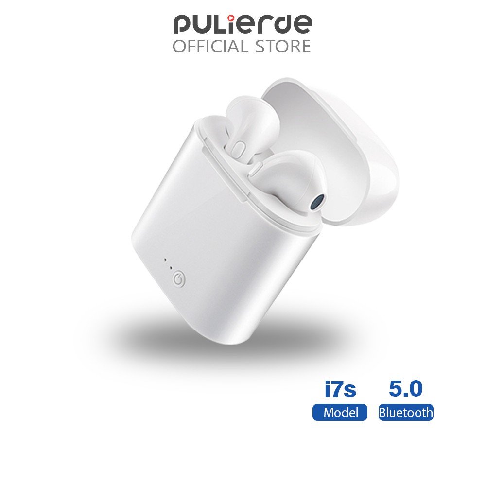 Tai nghe nhét tai Pulierde i7s kết nối Bluetooth không dây V5.0 TWS chất lượng cao