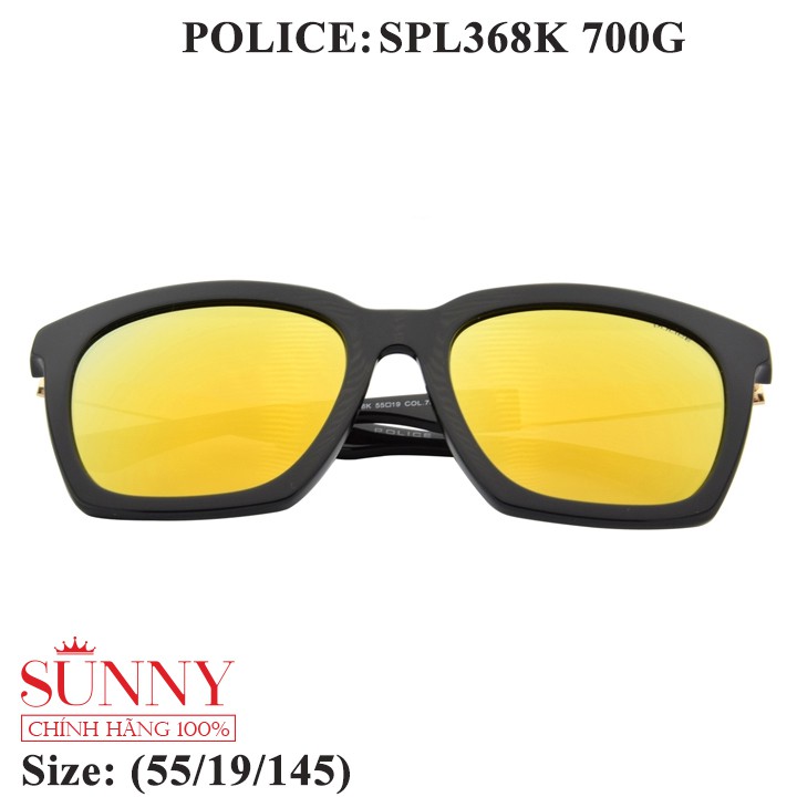 Kính mát chính hãng Police SPL368K màu sắc thời trang, thiết kế dễ đeo bảo vệ mắt