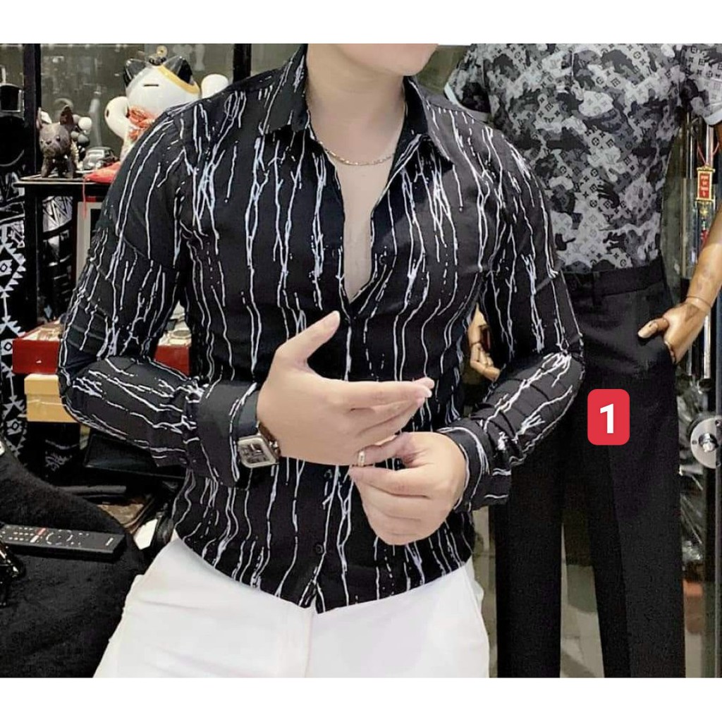 ÁO SƠ MI NAM SỌC DỌC NHỎ KIỂU ĐẸP