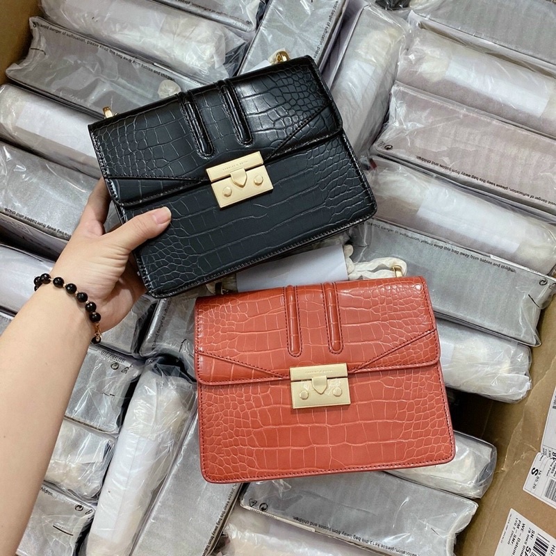 Túi CK Quỳnh búp Bê Vân rắn Size 22