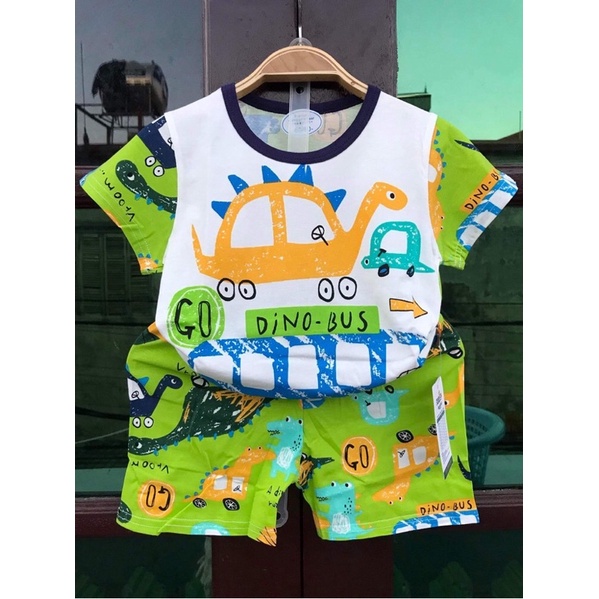 Bộ cộc tay xuất Hàn cho bé trai size 8-15kg