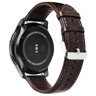 Dây Đeo Bằng Da Thật Cho Đồng Hồ Thông Minh Samsung Galaxy Watch 46mm/Gear S3