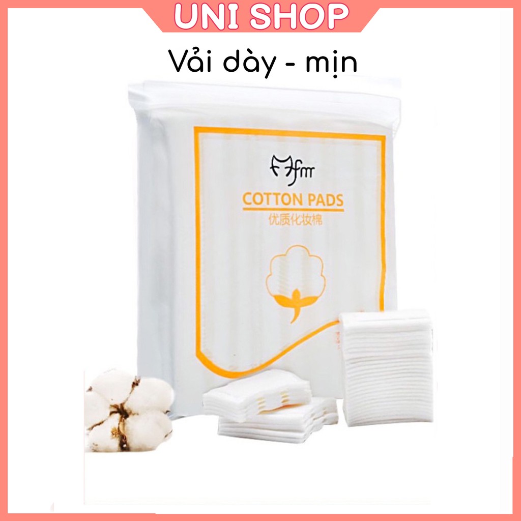 Bông Tẩy Trang 3 Lớp Cotton Pads  (Túi 222 miếng ) - Uni Shop