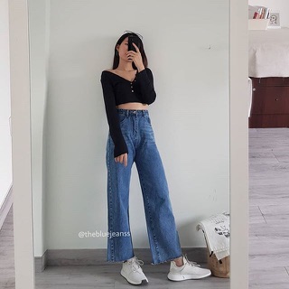 Quần Jeans Ống Suông - Ảnh Thật