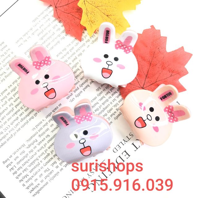 Kẹp Tóc Hình Gấu Thỏ Dạng Càng Cua Hàng Đẹp