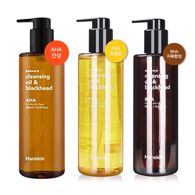 DẦU TẨY TRANG HANSKIN CLEANSING OIL & BLACKHEAD PHA 300ml