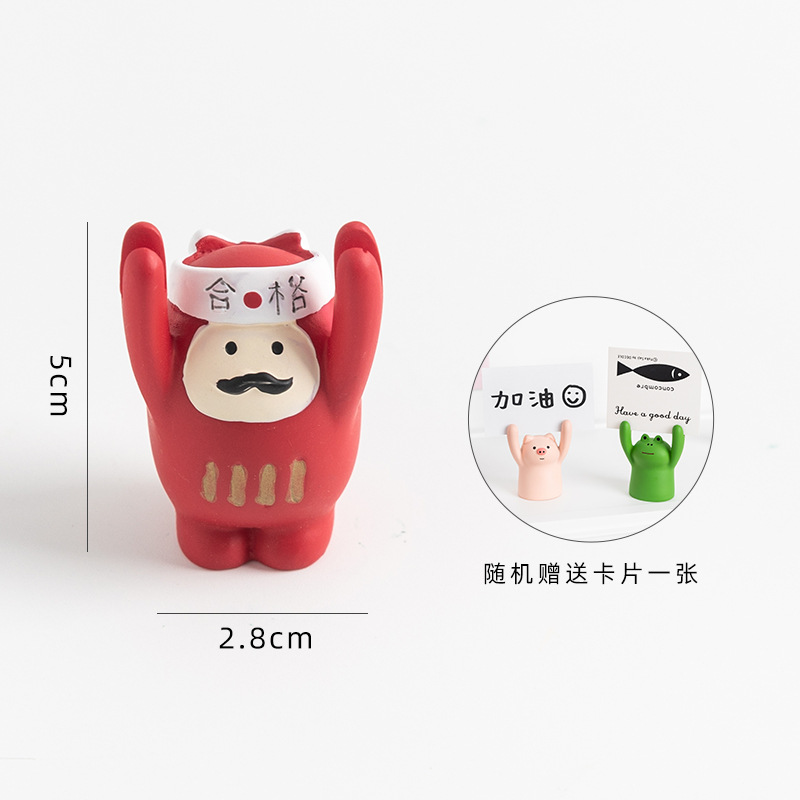 Kẹp Giấy Ghi Chú / Bưu Thiếp / Hình Ảnh Nikki Hình Động Vật Giơ Tay Dễ Thương