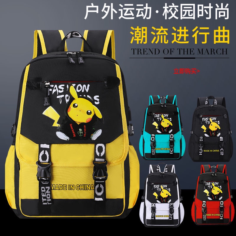 Ba Lô Đi Học Siêu Nhẹ In Họa Tiết Pikachu Dễ Thương Xinh Xắn Dành Cho Bé Trai Và Bé Gái