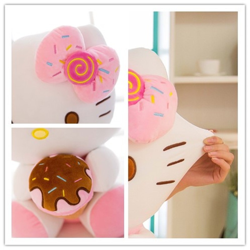Thú Nhồi Bông Hình Mèo Hello kitty Dễ Thương