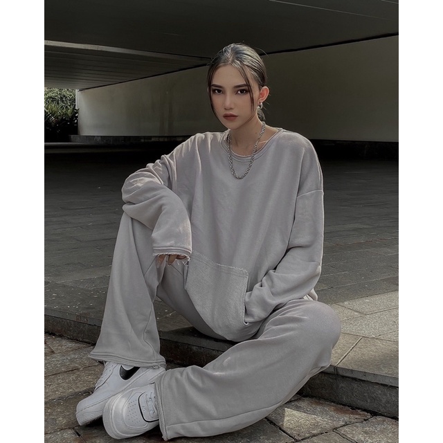 MAHU - ÁO SWEATER NỈ TAY DÀI CABO | BigBuy360 - bigbuy360.vn