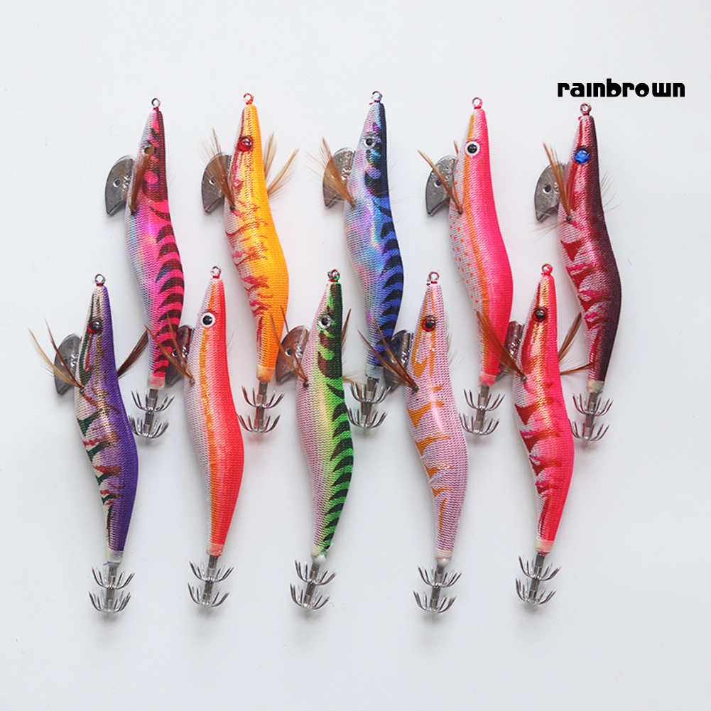 10 Mồi Câu Cá/ Mực Có Móc Phát Sáng