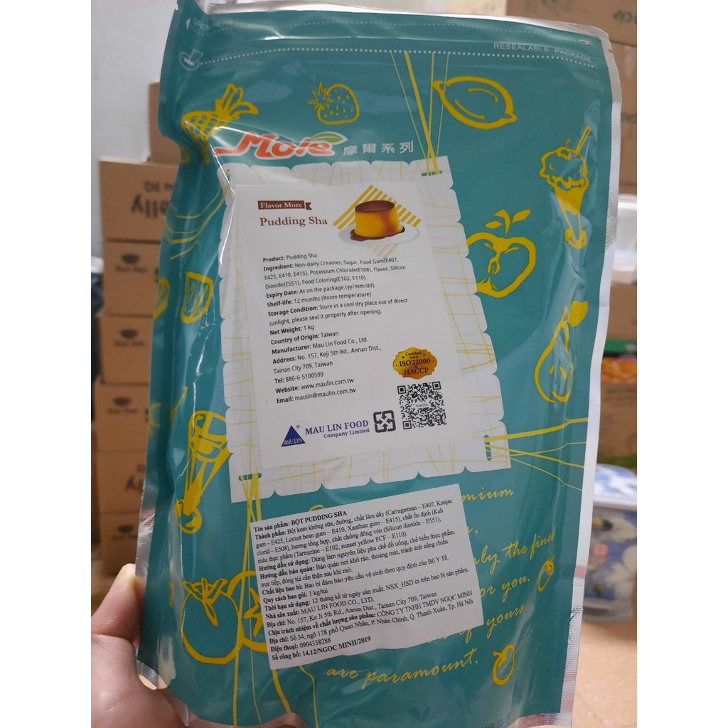Bột Pudding trứng Mole túi 1kg