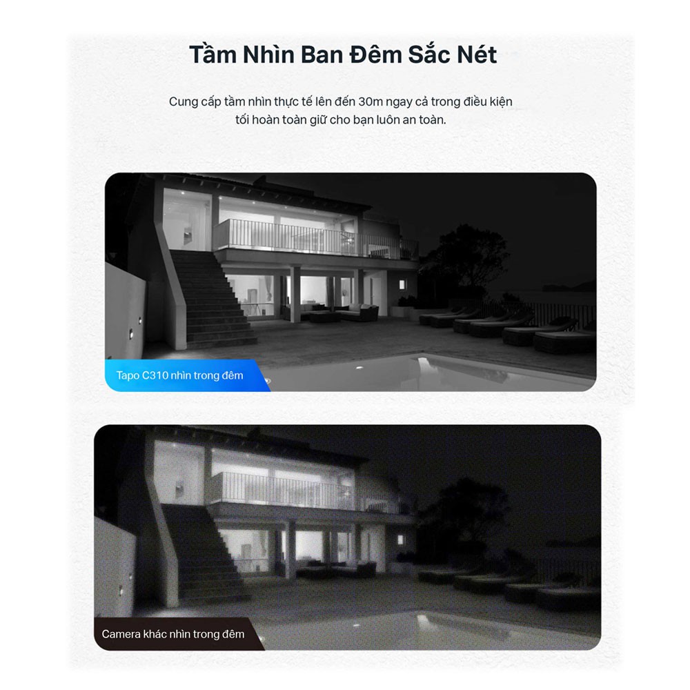 Camera IP Wifi TP-Link Tapo C310 3MP Giám Sát An Ninh Ngoài Trời - Hàng Chính Hãng