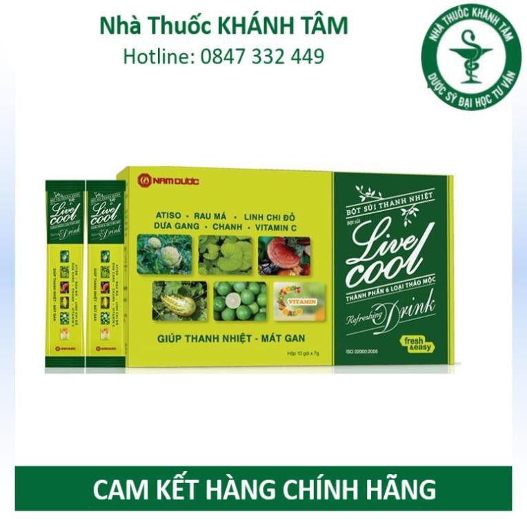 ! Bột sủi thanh nhiệt Livecool Nam Dược (Hộp 10 gói) [livercool, live cool, liver cool] ! !