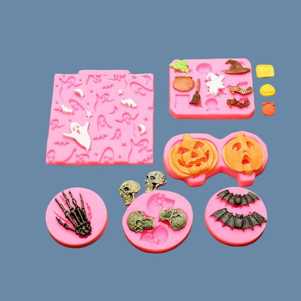 KRNY Khuôn Làm Bánh Tạo Hình Chủ Đề Halloween Độc Đáo Tiện Dụng