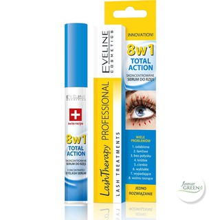 Huyết thanh Dưỡng mi Eveline 8 in 1 Total Action Lash Therapy professional FG109
