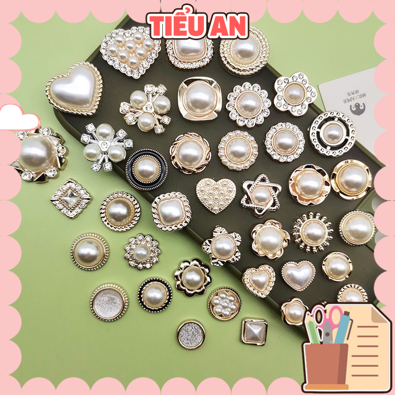 Charm  slime/ Dụng Cụ Charm   Mạ Kim Loại Trang Trí Nhiều Kiểu Dáng - Giá 01 Cái