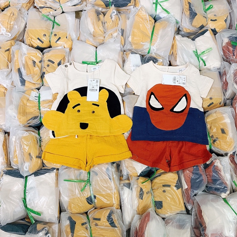 Bộ xô đũi mềm POOH - SPIDER MAN