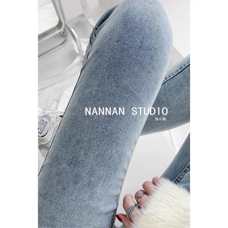Quần Jean Trơn Ôm Nữ TOPSHOP rách gấu vuông Skinny co dãn Quảng Châu kèm ảnh thật