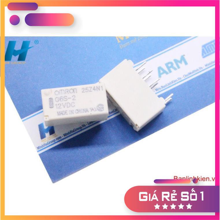 [Rơ le] Relay 12V2A 8 Chân G6S-2-12VDC