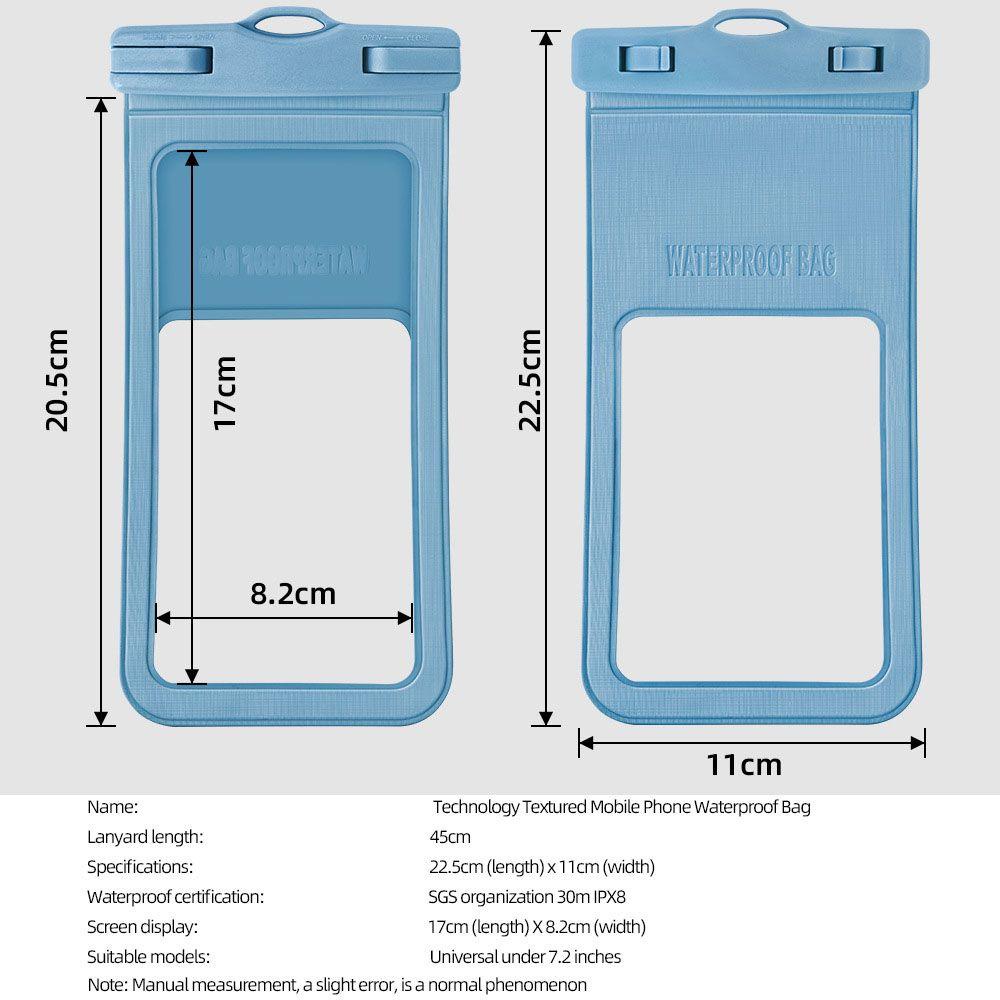 MALCOLM Túi Đựng Điện Thoại Chống Nước Màn Hình Cảm Ứng 7.2 inch