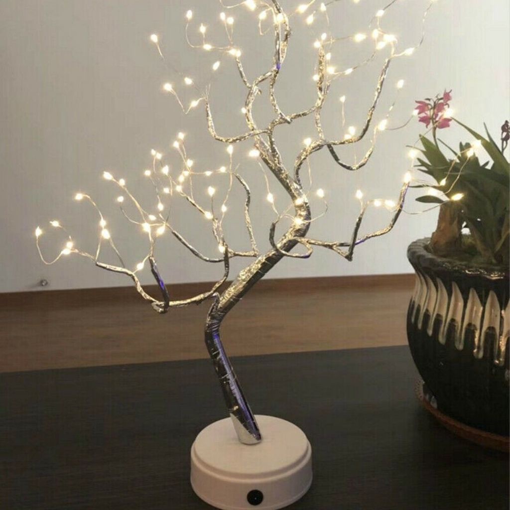 Đèn Ngủ Cao Cấp Loại 1 Để Bàn Hình Cây, Đèn Decor Ánh Sáng Cực Dịu Mắt, OneFood68