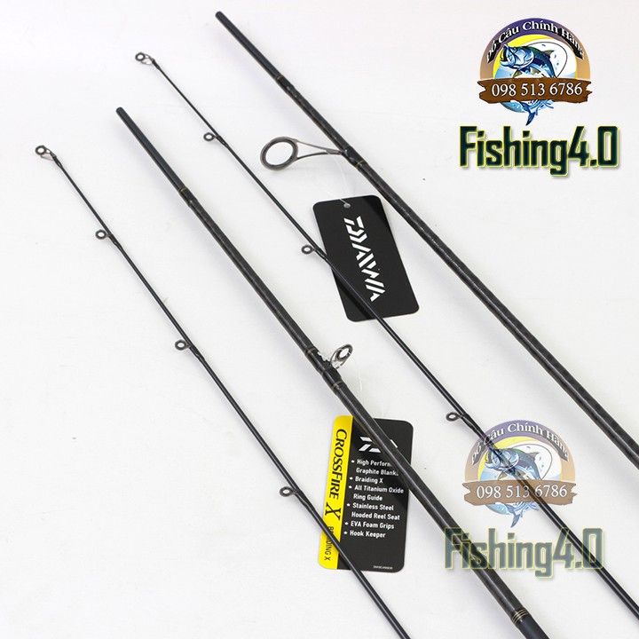 CẦN CÂU LURE [Chính Hãng] cần DAIWA CROSSFIRE X Máy Đứng Máy Ngang - CARBON XOẮN X- CAO CẤP